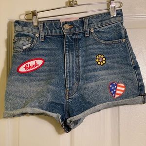Revice denim mom shorts